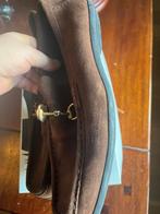 Gucci Bruine Suède Loafers - Maat 43, Loafers, Bruin, Ophalen of Verzenden, Gedragen
