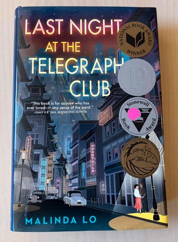 Last Night at the Telegraph Club - Malinda Lo (hardcover) beschikbaar voor biedingen