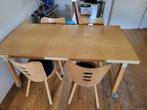keukentafel met stoelen, Huis en Inrichting, Tafels | Eettafels, 50 tot 100 cm, 100 tot 150 cm, Grenenhout, Gebruikt