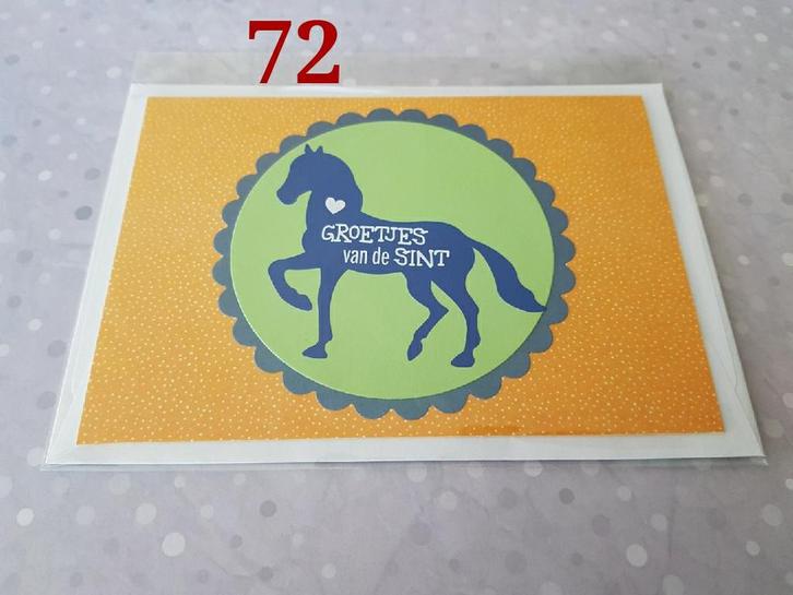 Sinterklaas kaart, Groetjes van de Sint 72, Hobby en Vrije tijd, Kaarten | Zelfgemaakt, Nieuw, Overige thema's, Ophalen