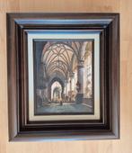 Te koop: schilderij van kerkinterieur, igst., Ophalen of Verzenden