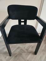 Eetkamerstoelen Velvet zwart japandi stijl, Ophalen, Zo goed als nieuw, Zwart, Vijf, Zes of meer stoelen
