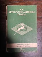 Dienstregeling VAD Ermelo 1950, Verzamelen, Ophalen, Gebruikt, Bus of Metro, Boek of Tijdschrift