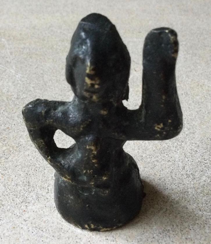 Bronzen vruchtbaarheids figurine offergift God Priapus, Antiek en Kunst, Antiek | Koper en Brons, Brons, Verzenden