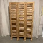 Kamerscherm - 120 x 200 cm - teak louvre - Bij TTM Wonen, TTM Wonen, Meubels – (Perzische) Tapijten en Woonaccessoires, Taag 63, 2491 CS, Den Haag (Forepark)