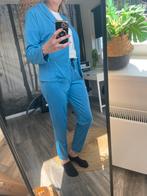 Mooi broekpak mtL, Kleding | Dames, Kostuum of Pak, Blauw, Maat 42/44 (L), Nieuw