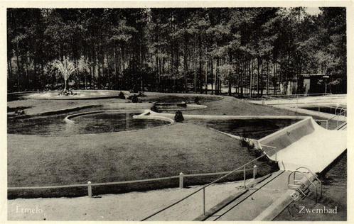 Ermelo - Zwembad - ongelopen, Verzamelen, Ansichtkaarten | Nederland, Ongelopen, Gelderland, 1920 tot 1940, Ophalen of Verzenden