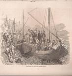 Wederdoopers voor Genemuiden gevangen genomen houtgravure, Antiek en Kunst, Ophalen of Verzenden