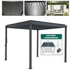 Pergola 3x3m - NIEUW - Lamellen Overkapping - Antraciet, Ophalen of Verzenden, Nieuw