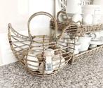 Riviera Maison Rattan Kip Eiermand Egg Holder, Mand, Rond, Ophalen of Verzenden, Zo goed als nieuw