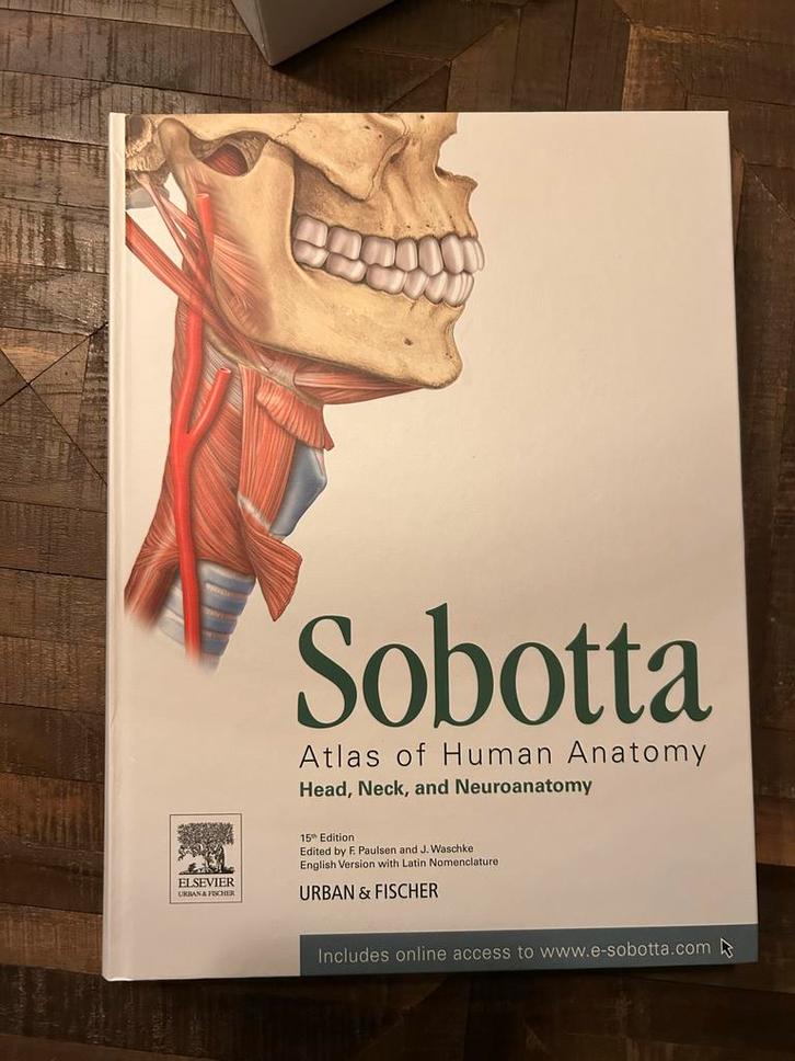 Sobotta Atlas Anatomie - 15e editie - Zo goed als nieuw, Boeken, Studieboeken en Cursussen, Zo goed als nieuw, WO, Beta, Ophalen of Verzenden