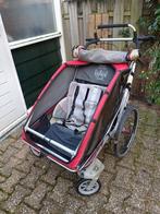 Fietskar thule chariot 2-zits met accessoires, Ophalen, Gebruikt, Vering, Minder dan 20 kg