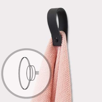 Leren magneet-lus - met zuignap voor handdoek/theedoek beschikbaar voor biedingen