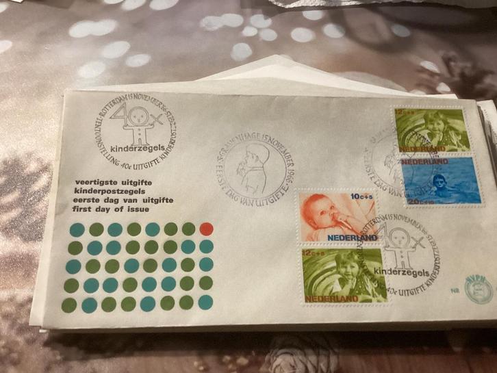 No7243 Afwijkend E81 gedeelte van kindervel Heb ook van, Postzegels en Munten, Postzegels | Eerstedagenveloppen, Onbeschreven