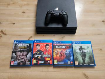 PS4 Pro 1TB + 4 Games - Zo Goed Als Nieuw! beschikbaar voor biedingen