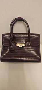 Harrods Burgundy Tas, Ophalen of Verzenden, Gebruikt, Bruin, Handtas