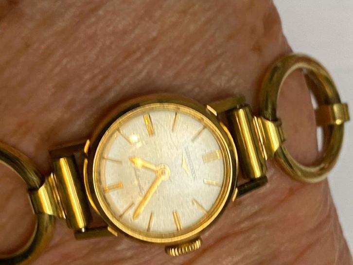 60 jaren longines automaat goud, Sieraden, Tassen en Uiterlijk, Antieke sieraden, Goud, Verzenden