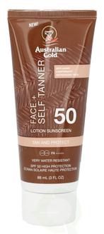 Nieuwe Australian Gold Zonnebankcreme face+self tanner 50, Ophalen of Verzenden, Nieuw, Zonnebrand of After Sun