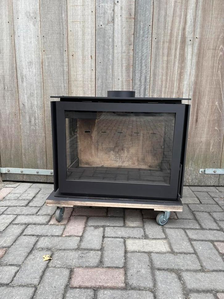 Barbas Unilux-6 270 Three-sided houtkachel, Huis en Inrichting, Kachels, Zo goed als nieuw, Inbouw, Houtkachel, Hout, Ophalen of Verzenden