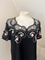Shirt top Zwart roze 42 XL / blouse wit /broek Cambio, Kleding | Dames, Zwart, Maat 42/44 (L), Ophalen of Verzenden, Zo goed als nieuw