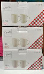 6 Nieuwe bekers van fine bone china, Nieuw, Ophalen of Verzenden, Effen, Kop(pen) en/of Schotel(s)