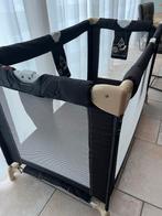 Inklapbaar Reisledikant/Campingbedje Zwart met Matrasje, Ophalen of Verzenden, Gebruikt, Rechthoekig