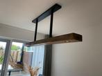 Hanglamp houten balk met 3 spotjes, Huis en Inrichting, Lampen | Hanglampen, Ophalen, Zo goed als nieuw, 75 cm of meer