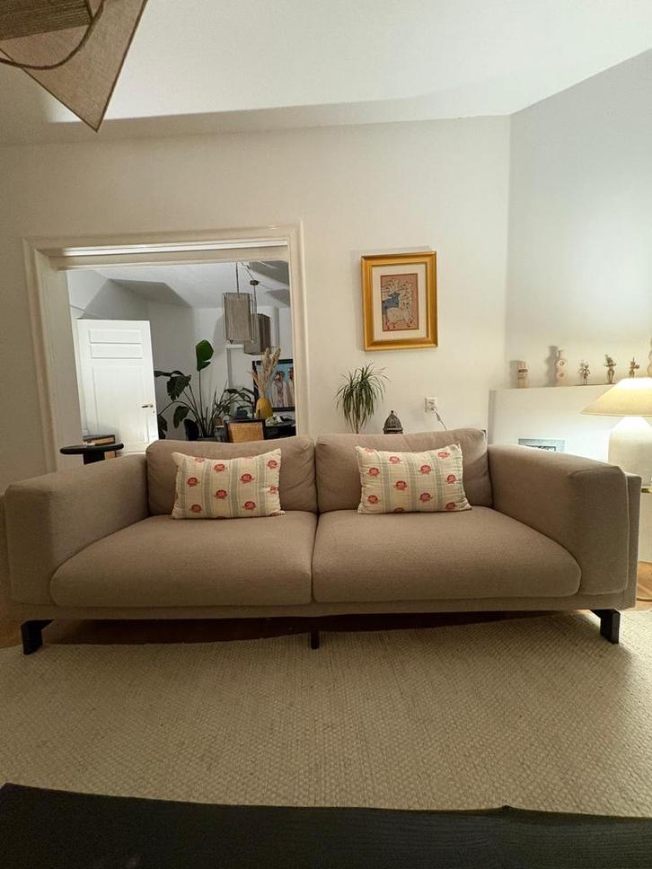 Ikea Nockeby sofa - easily customized, Huis en Inrichting, Banken | Bankstellen, Gebruikt, Rechte bank, Driepersoons, 250 tot 300 cm