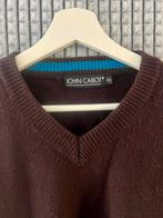 Bruine wollen V-hals trui, Kleding | Heren, Truien en Vesten, Bruin, Overige maten, Ophalen of Verzenden, John Cabot