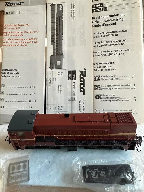 ROCO 69926 NS 2201 dieselloc wisselstroom digitaal (Marklin), Hobby en Vrije tijd, Modeltreinen | H0, Zo goed als nieuw, Locomotief