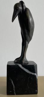 Antiek art nouveau / art deco bronzen MARABU brons, Verzenden, Brons