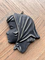 Zwart mid century meisjeshoofd. Keramiek, Ophalen of Verzenden, Gebruikt