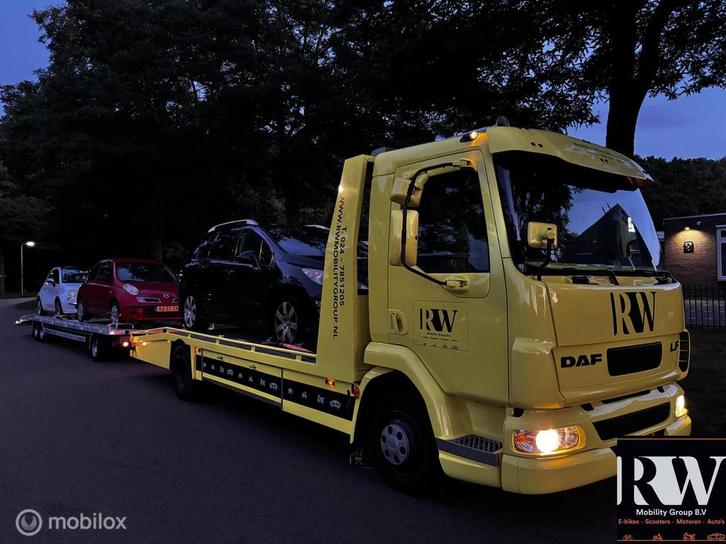 DAF LF AE45BF *C1 7,5T*OPRIJWAGEN*AUTO AMBULANCE*LIER*A/C*, Auto's, Vrachtwagens, Bedrijf, Te koop, Airconditioning, Cruise Control