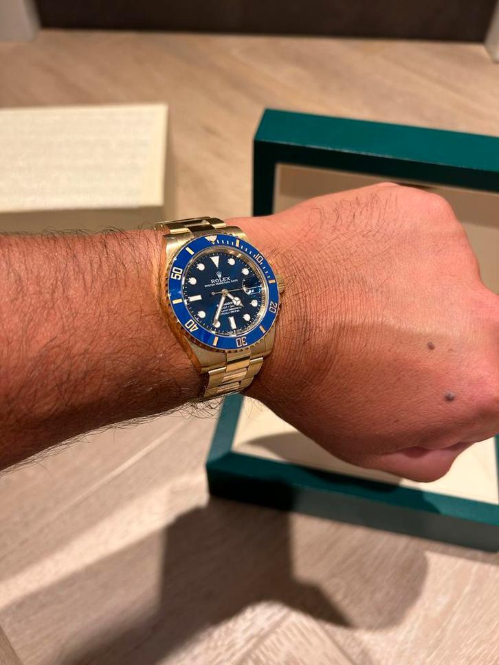 Rolex Submariner 126618LB, Sieraden, Tassen en Uiterlijk, Horloges | Heren, Nieuw, Polshorloge, Rolex, Goud, Staal, Ophalen of Verzenden