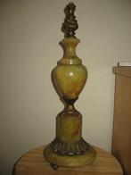 Grote Zware Deco Lampenvoet Onyx en Koper zonder Bedrading, Ophalen of Verzenden