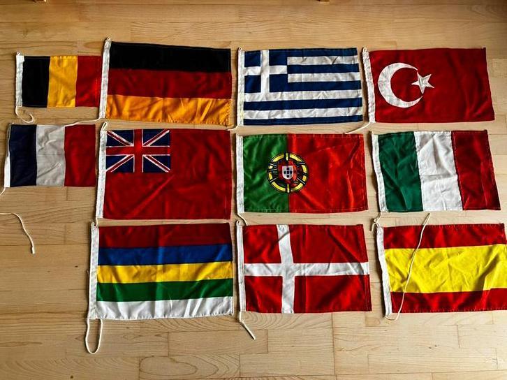 Diverse bootvlaggen (oa Terschelling, griekenland, Turkije), Diversen, Vlaggen en Wimpels, Nieuw, Ophalen of Verzenden
