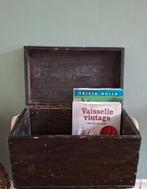 Oude houten timmermanskist, gereedschapskist, Antiek en Kunst, Curiosa en Brocante, Ophalen of Verzenden