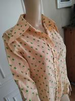 Vintage blouse met print, Verzenden, Zo goed als nieuw, Vintage, Roze