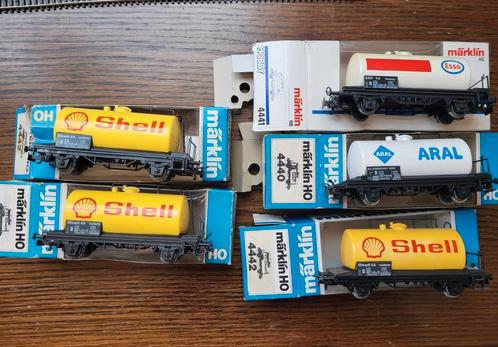 Marklin 5 Ketelwagens in OVP, Hobby en Vrije tijd, Modeltreinen | H0, Gebruikt, Wagon, Wisselstroom, Märklin, Ophalen of Verzenden