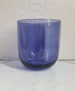 Retro Paarse Glazen Vaas Paars Recht Model., Ophalen of Verzenden, Zo goed als nieuw, Glas, Minder dan 50 cm