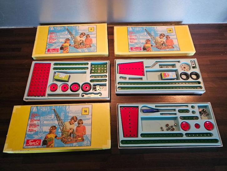 Temsi constructiedozen 0, 0A en 1A, Verzamelen, Speelgoed, Gebruikt, Ophalen of Verzenden