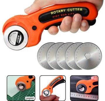 45mm Rotary Cutter voor DIY – 4 Reservebladen Inbegrepen beschikbaar voor biedingen