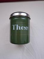 2 oude groene emaille voorraadbussen, Antiek en Kunst, Antiek | Emaille, Ophalen of Verzenden