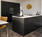 Zgan.Nobilia greeploos hoogglans keuken incl.apparatuur!!!!!, Huis en Inrichting, Overige materialen, Zwart, Overige typen, Ophalen of Verzenden
