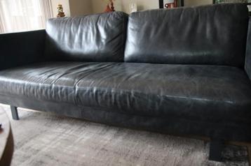 Prachtige buffelo leren bank 3 zits antraciet.  beschikbaar voor biedingen