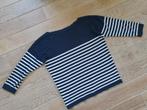 Bretonse streep viscose trui driekwart mouw Esprit boothals, Blauw, Maat 42/44 (L), Ophalen of Verzenden, Zo goed als nieuw