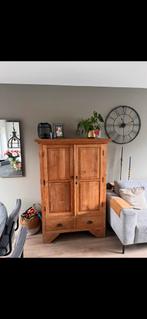 Tiekhouten kast met deuren en lades, Antiek en Kunst, Antiek | Meubels | Kasten, Ophalen