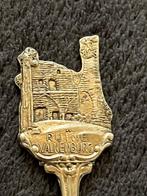 Verzilverd bewerkt lepeltje kasteel ruine Valkenburg., Antiek en Kunst, Antiek | Bestek, Ophalen of Verzenden