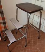 retro Brabantia keukentrapje, inklapbaar tot krukje, 61cm h, Ophalen, Gebruikt