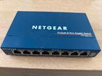 Netgear GS108 ProSafe 8-Port Gigabit Switch, Computers en Software, Netwerk switches, Ophalen of Verzenden, Gebruikt